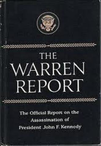 The Warren Commission report about the assassination of John F. Kennedy  was released