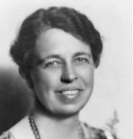 Eleanor Rosevelt was the wife of the 34th President franklin Roosevelt