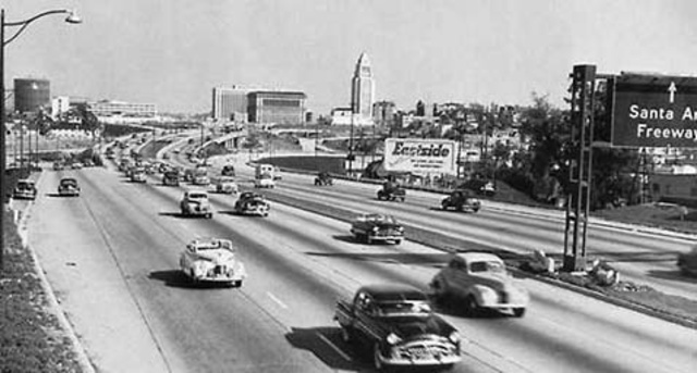 Destruction of neighborhoods for new freeways