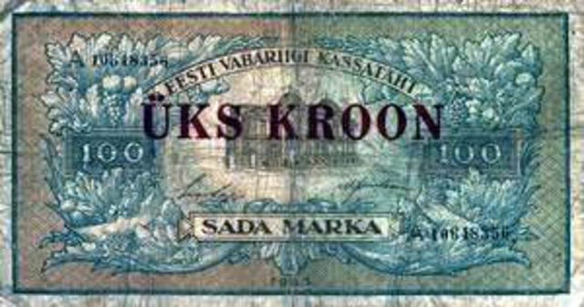 Uue rahaühikuna hakkas kehtima kroon