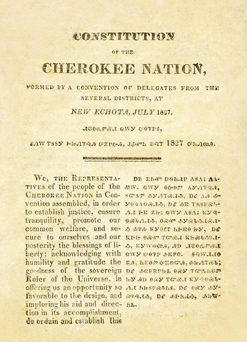 cherokee constitution