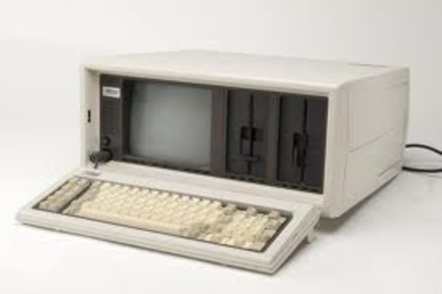 1983: Compaq (Compaq Computer Corporation) fabrica el primer clon PC IBM compatible, el Compaq portable.