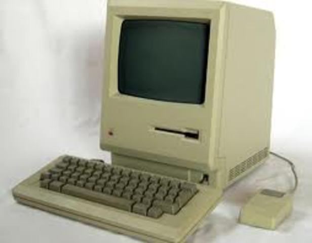 1984: Apple presenta la primera Macintosh, la cual se caracteriza por su sistema operativo que cuenta con vistosa e intuitiva GUI (Graphic Unit Interface)