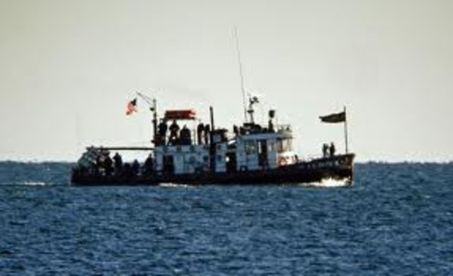 Jay Gatz working in Lake Superior