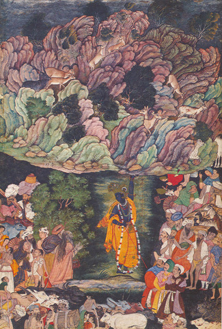 Detached page from Harivamsa (The Legend of Hari Krishna), c, 1590-95