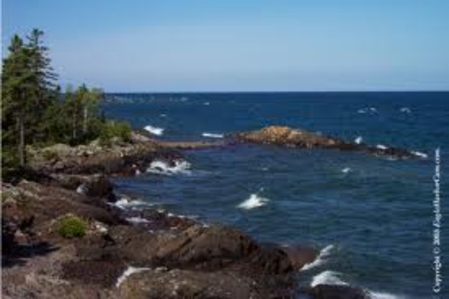 James Gatz first time near Lake Superior