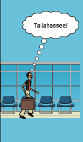 After traveling in the US, Lee arrives in Tallahassee