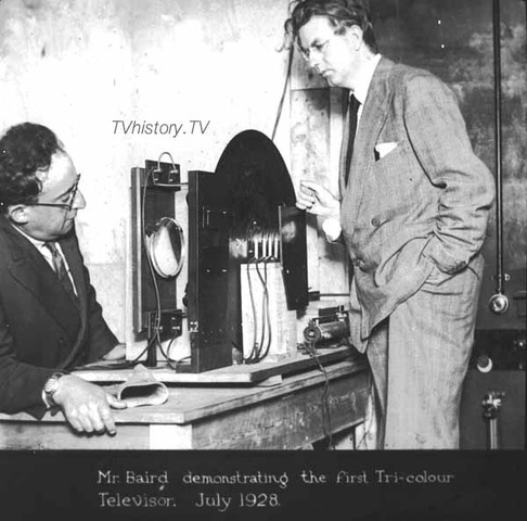 John Logie  Baird invents the Color TV in Hastings England.
