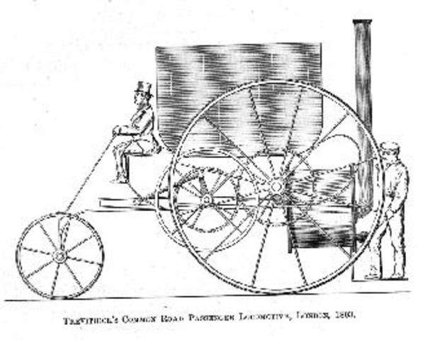 Locomotive invented by  Richard Trevithick