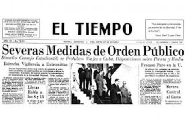 INTENTO DE GOLPE POR EL GENERAL GUSTAVO ROJAS PINILLA