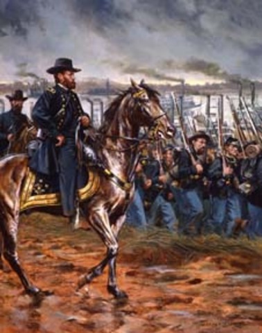 Confederates evacuate Haynes Bluff