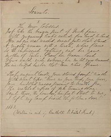 "The New Collosus" is written