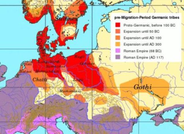 The recover of the african germanic tribes.