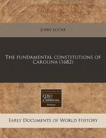 America Locke is asked to write the Fundamental Constitution of Carolina