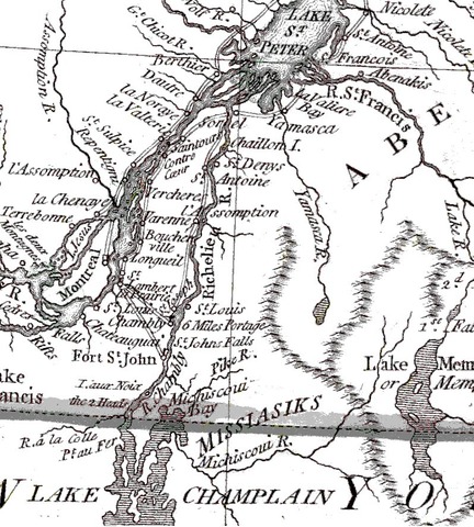 Champlain traveld to Richelieu River