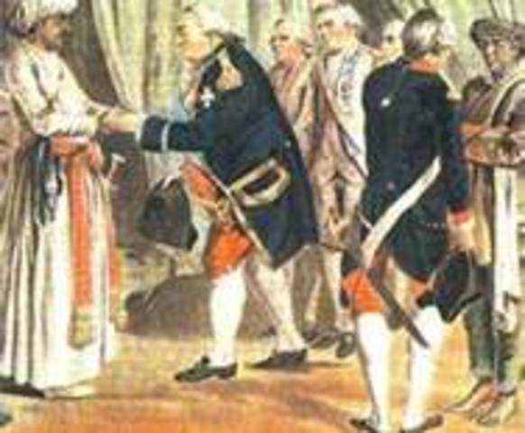 British rule of India begins.