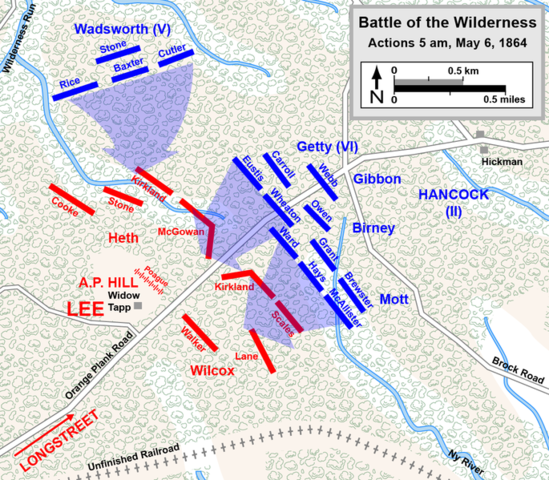 Wadsworth Sets up on the Flank