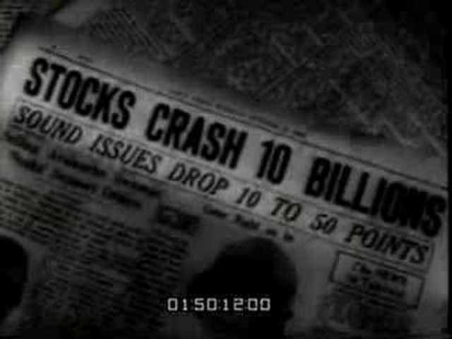 The Collapse of stock market in 1929