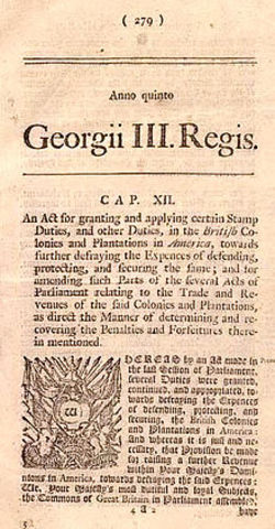 Stamp Act Controversy