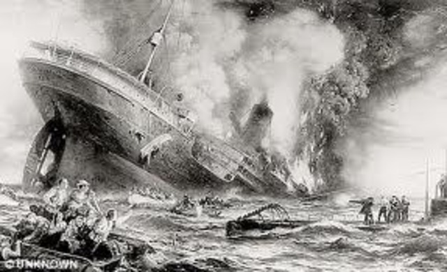 Lusitania Sinks