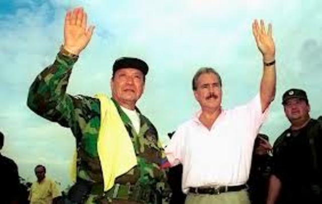 Intento de una negociación de paz con las Farc