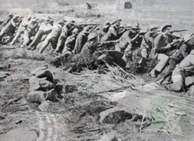 1914: The Boer Revolt against the British in South Africa.