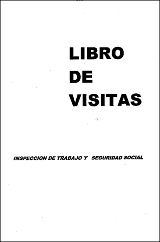 Libro de vistias