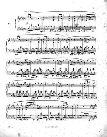 The first compositions of Frederic Chopin