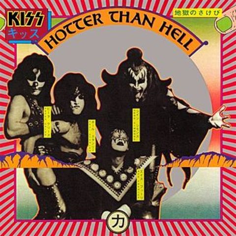 kiss 2nd album released hotter than hell