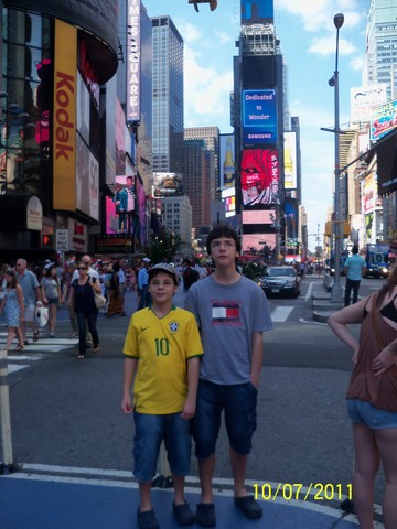 Eu na Times Square