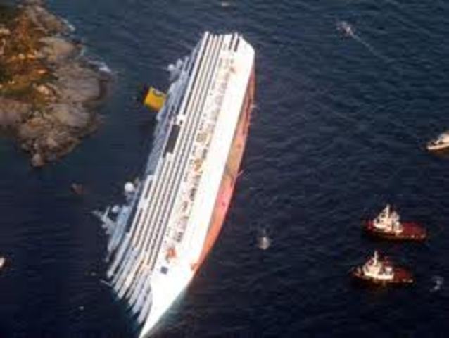 Italian Cruise Ship "Concordia" Sinks