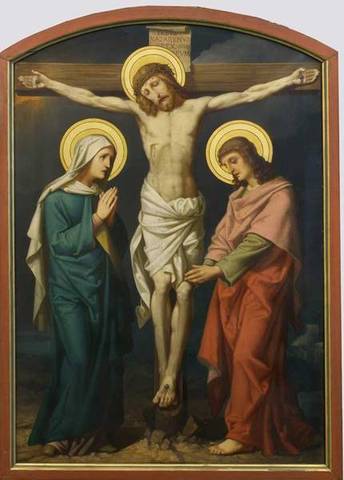 Jesus stirbt am Kreuz