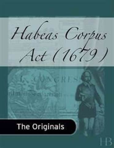 Habeas Corpus Act