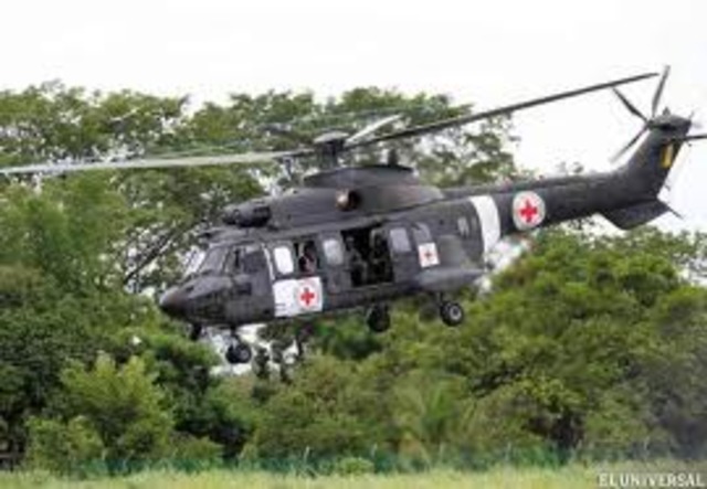 FARC ataca avion de la Cruz Roja