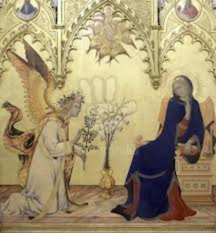 Simone Martini, the Annunciation