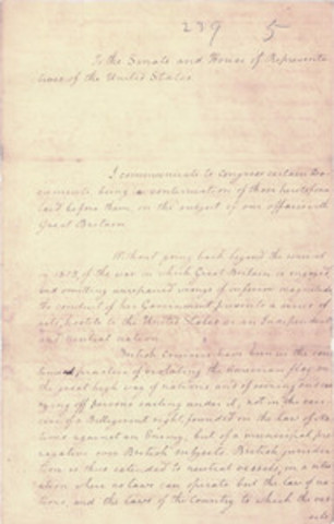 Madison's War Message