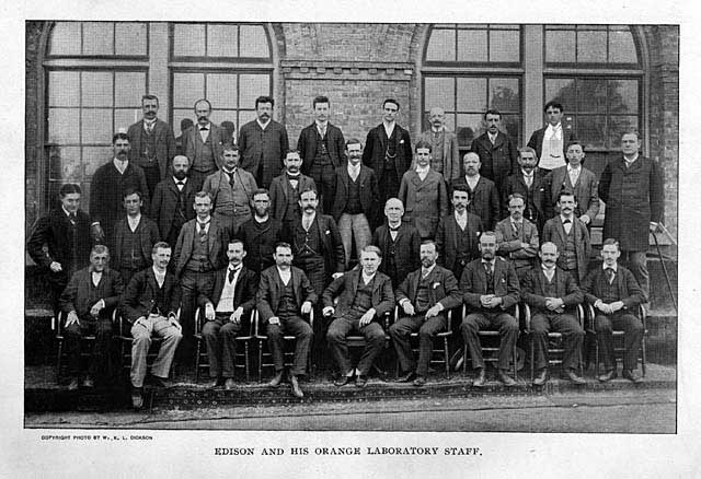 Tomas Edison and is assistont Willam Dickson