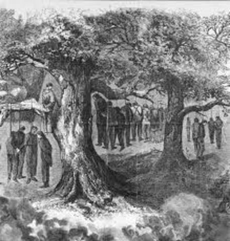 George Jacobs, Martha Carrier, George Burroughs, John Proctor, and John Willows were hung