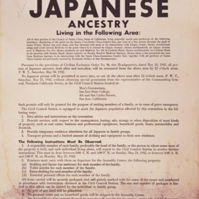 Timeline: WWII Events from a Japanese American Eye