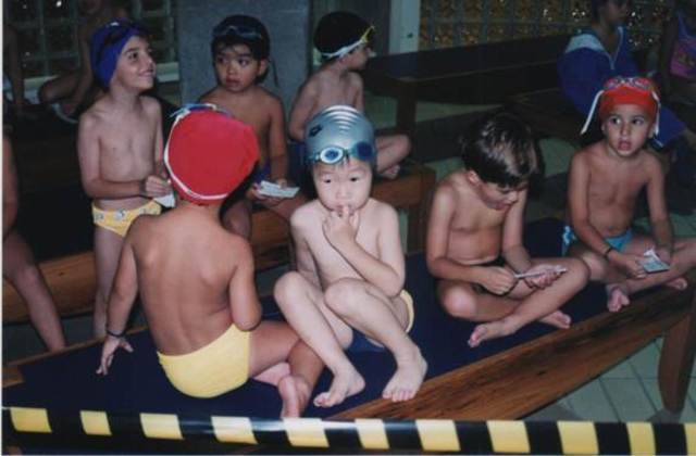 Nadando pela primeira vez