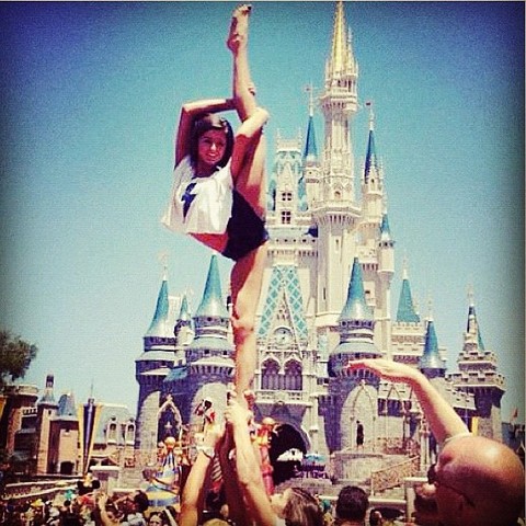 First Cheerleading practice.