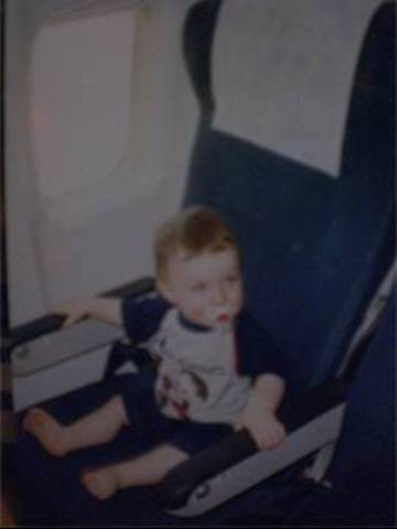 Primeira viagem de avião de Giovanni