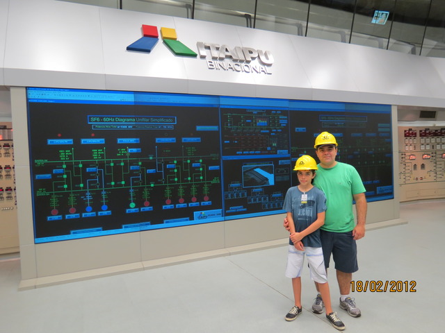 Visita técnica na usina de Itaipu - Luís Felipe
