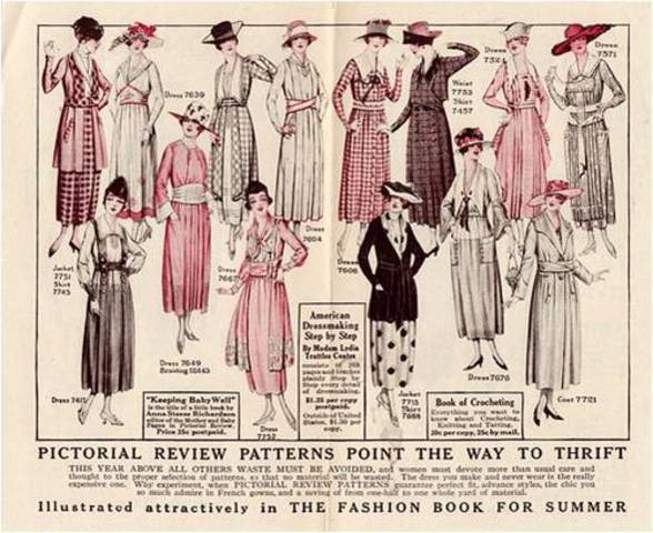 clothing in 1912
