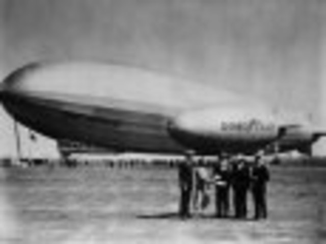 The First Goodyear Blimp (Pilgrim) Flies