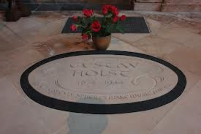 Gustav Holst Passes Away