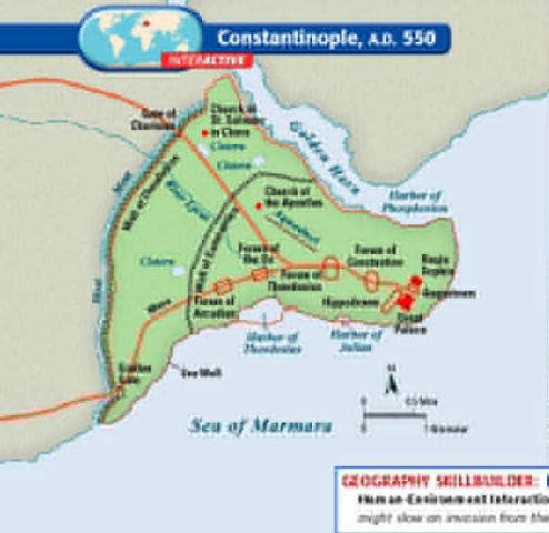 The Byzantine empire was reduced to the tip of Anatolia and the strip of the Balkans.