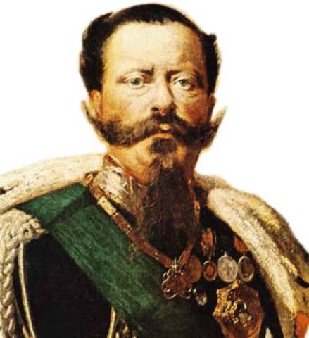 Proclamación como rey a Victor Manuel II.
