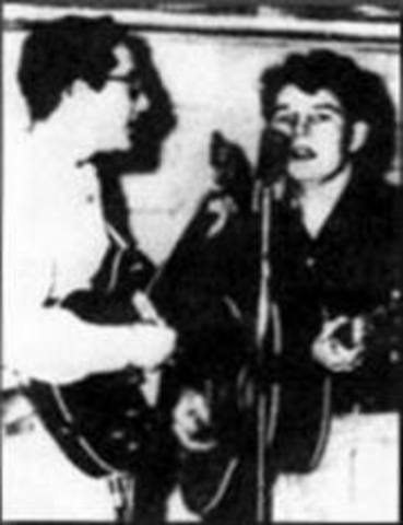 Buddy Holly and Bob Montgomery form the Duo "Buddy and Bob"
