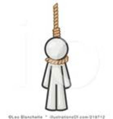 Cuauhetemoc is hung by the spaniards